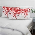 thumbnail image 4 of Red Gradient Throw Pillow Covers, Abstract Polka Dots Vintage Modern Art Soft Breathable Pillow Cases with Invisible Zipper for Sleeping, Toddler Pillowcases for Couch Bed Sofa Chair 12x20 Inches, 4 of 9