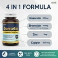 thumbnail image 4 of Herba Quercetin with Bromelain, Zinc, and Copper – 180 Capsules | Made in Canada, 4 of 8