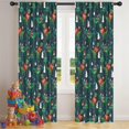 thumbnail image 5 of Blackout Kids Curtains,Green Christmas Dinosaur and Snowman Pattern Childrens Insulated Curtains Set Of 2,Bedroom Essentials,Toddler Room Decor 42"x84", 5 of 5
