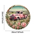 thumbnail image 3 of HELLOYOUNG Vintage Romance Metal Wall Sign 8x8 Inch, Farmhouse Chic Pickup Truck Decor, Rustic Indoor Outdoor Hanging Plaque with English Text, 3 of 12