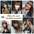 thumbnail image 5 of DOPI Long Auburn Wig with Bangs Layered Curly Orange Wigs for Women Natural Synthetic Wigs for Daily Use, 5 of 7