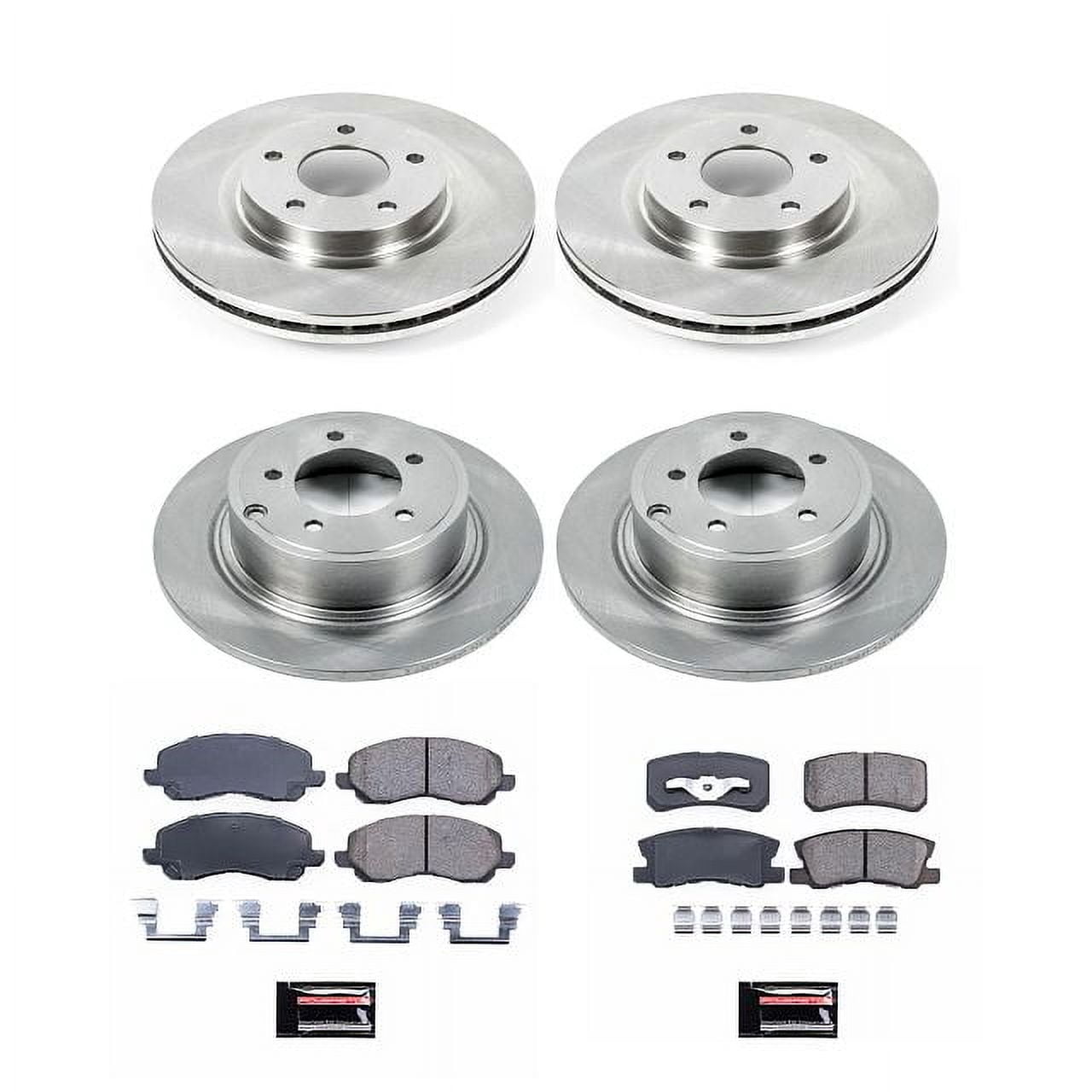PowerStop Front and Rear Stock Replacement Brake Pad and Rotor Kit Fits: CHRYSLER DODGE JEEP MITSUBISHI Select Models KOE2848