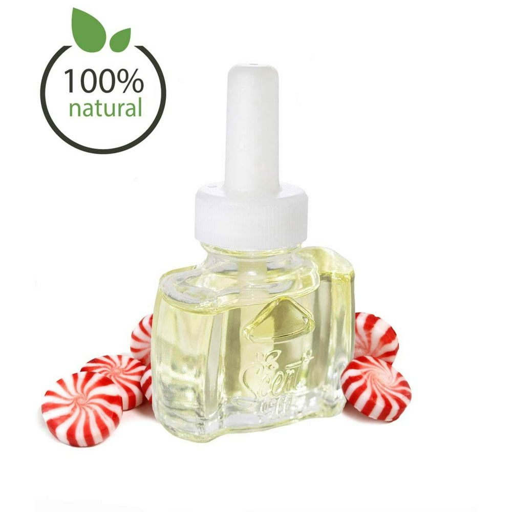 (3 Pack) 100 Natural Fresh Peppermint Plug in Essential Oil Air