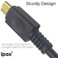 thumbnail image 5 of Ipax 2-Count 1ft Short High Quality Copper Black Micro USB Charger Cable Cord Wire for Samsung Galaxy HTC LG BLU Android Phone Speaker Tab Tablet PS4 XBOX One Controller & more, Charging Data Transfer, 5 of 7