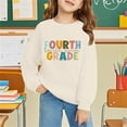thumbnail image 3 of Mercatoo 𝐁ack to School Hoodie Girls 2025 First Day of School Fourth Grade Sweatshirts Oversized Tops Kids Cute Preppy Clothes, 3 of 6