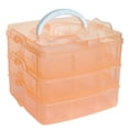 thumbnail image 1 of OUSITAID Boîte de Rangement en Plastique Transparent pour Perles et Bijoux, 1 of 5