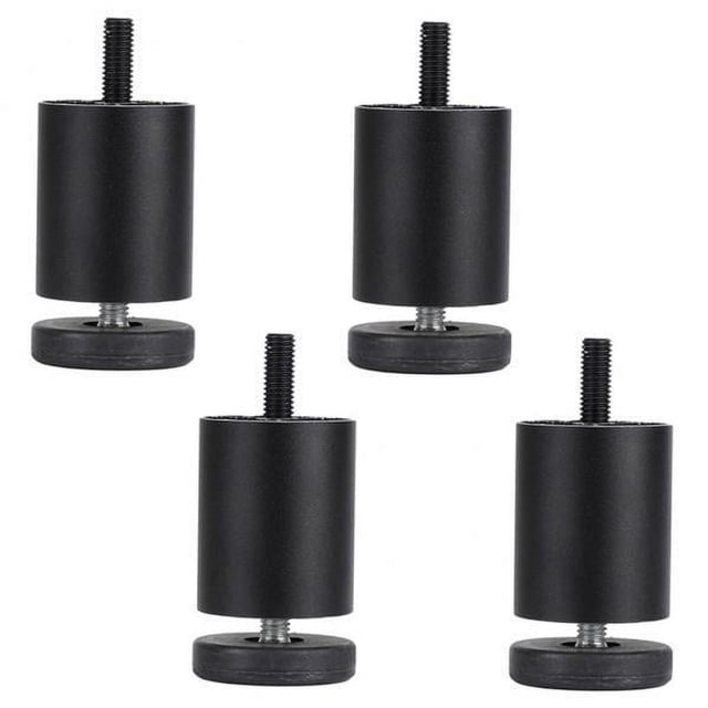 6x4 Uds Patas De Muebles De Aleación De Aluminio Sofá Mesa Gabinete TV Soporte Patas Negro 6cm