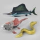 thumbnail image 1 of Simulación de organismos marinos, anguila, pez deng, pez espada, animales submarinos sólidos, juguetes cognitivos para niños, 1 of 5
