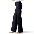 thumbnail image 4 of Olyvenn Stylish Women Dress Pants Flare Leggings Work Office Pant Wide Leg High Waist Bootcut Business Trousers Bottoms Clothes Dark Blue L, 4 of 7