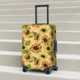 thumbnail image 6 of Disketp Sunflowers Elastic Travel Luggage Cover Travel Suitcase Protective Cover For Trunk Case Apply To 18''-32'' Suitcase Cover-, 6 of 7