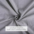 thumbnail image 5 of Unique Bargains Polyester Washed Pompon Bedding Duvet Cover Set Full White, 5 of 8