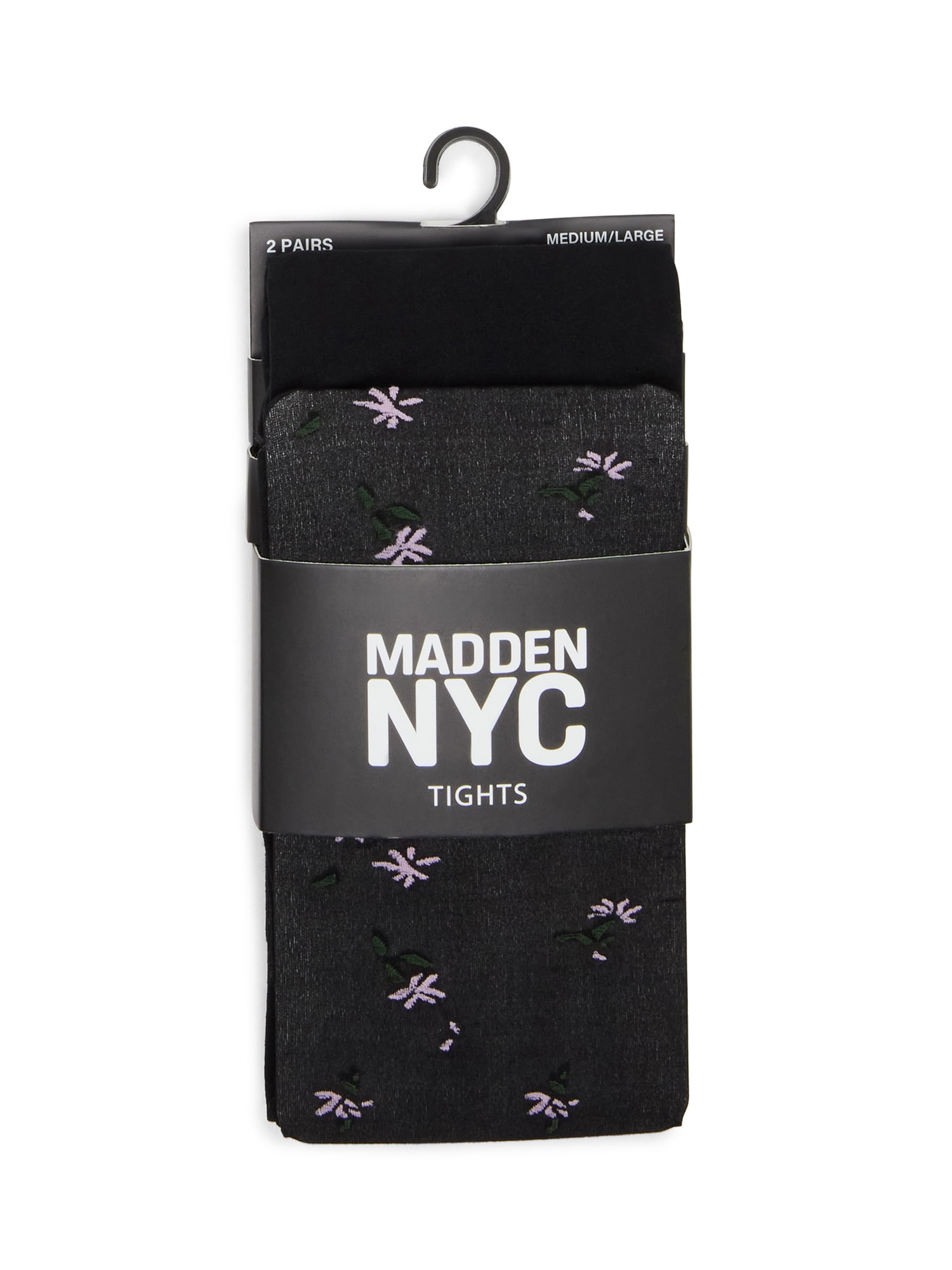 Madden NYC Women’s Ditsy Floral Jacquard Tight, 2-Pack, Sizes S-XL