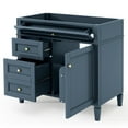 thumbnail image 5 of 36'' Bathroom Vanity without Top Sink, Modern Bathroom Storage Cabinet with 2 Drawers and a Tip-out Drawer, Grey Blue, 5 of 7