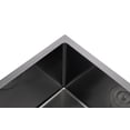 thumbnail image 5 of 18 Inch Drop In & Undermount Kitchen Sink, Single Bowl Stainless Steel Kitchen Sink, Deep Basin Rust Resistant Farmhouse Sink with Noise Canceling Technology Black, 5 of 9