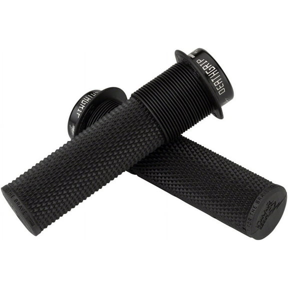 DMR Deathgrip Grips - Black, Lock-On, Super Soft, Flange