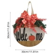 thumbnail image 3 of Decoración de Halloween Decoraciones de Halloween Señal de bienvenida de Halloween Corona de puerta Placa de puerta Decoración de otoño Arco Corona de hoja de arce Decoración (Buy 2 Get 1 Free, 3 of 8