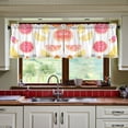 thumbnail image 3 of Yayeee Kitchen Curtains Tier Set of 2 Light Filtering 57"x24" Over Sink Window Panels, White Grapefruit Slices, 3 of 7