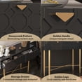 thumbnail image 4 of Boyel Living Console Table with 2 Drawers, 41.75" Sofa Coffee Desk Entryway Table for Hallway, Entryway, Living Room (Black), 4 of 9