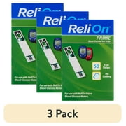 (3 pack) ReliOn Prime Blood Glucose Test Strips, 50 Count
