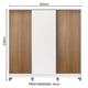thumbnail image 3 of Ropero Closet Madesa 3 Puertas B/M CP, 3 of 5