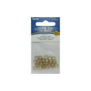 Darice Double Ring 6mm Plated Brass Gold 30pc