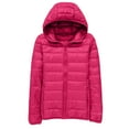 thumbnail image 2 of Pyhlmscde Women's Plus Size Lightweight Solid Color Puffer Coats, Puffer Jacket, Womens Tops, Cardigan for Women, 2 of 3