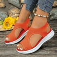 thumbnail image 6 of Ticikt Womens Comfortable Orthopedic Sandals Arch Support Ladies Walking Sport Athletic Sandals Open Toe Slip On 2 Inches Heel, 6 of 9