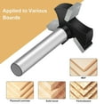 thumbnail image 3 of CNC Spoilboard Surfacing Router Bits 1/4 inch Shank 1 inch Cutting Diameter Slab Flattening Router Bit 3 Wing Wood, 3 of 8