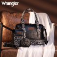 thumbnail image 3 of Wrangler 3Pcs Doctor Bag Sets for Women Top-Handle Satchel Bag with Cell Phone Handbags & Coin Purse, Leopard-Black, 3 of 7