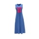 thumbnail image 4 of Vestido largo de verano para mujer, vestido de primavera con cuello redondo para caminar, citas, regalo para mujer S, 4 of 7