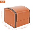 thumbnail image 2 of Luxtrada Single Watch Box Travel Case Storage Display Watches PU Leather Luxury Gift Box (Brown), 2 of 8