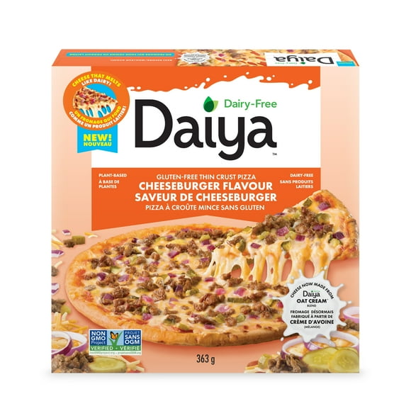 Daiya Dairy Free Gluten Free Cheeseburger Flavour Pizza, Vegan (Frozen), 363g