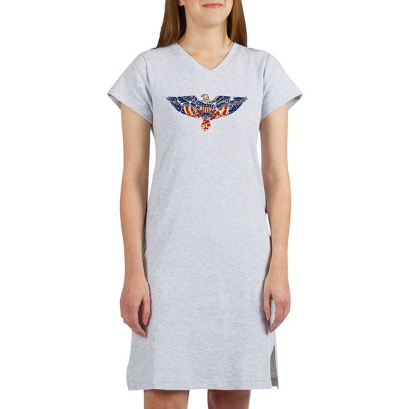 CafePress - Retro Eagle And USA Flag - Women's Nightshirt