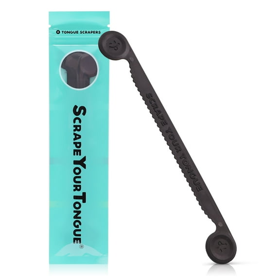 ScrapeYourTongue - #1 Daily Tongue Scraper for your Oral Health. 4-Count