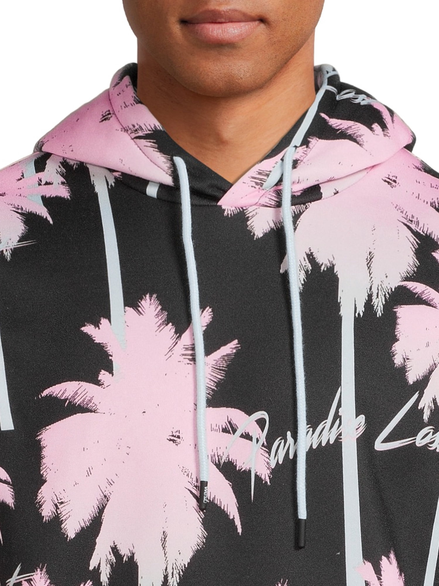 WeSC Men's Paradise Lost Palm Tree Graphic Fleece Hoodie, Sizes S-2XL