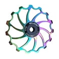 thumbnail image 2 of Thinsony Road Bikes Ceramic Pulley Rear Derailleur 15T Guide Bearing  for Jockey Wheel Colorful Colorful Diameter 58mm, 2 of 6