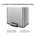 thumbnail image 6 of Better Homes & Gardens Kitchen Trash Can, 13.2 Gallon Stainless Steel Step Garbage Bin with Soft Close Lid, Silver, 6 of 14