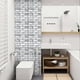thumbnail image 4 of Pegatinas de pared autoadhesivas de simulación para cocina y baño, diseño de simulación, arte de pared adhesivo, decoración moderna para el hogar, material impermeable, para sala de estar., 4 of 6