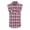 Black&Pink, variant on Men's Casual Flannel Plaid Shirt Sleeveless Cotton Plus Size Vest Red and White M