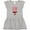 AC-Heather Grey, variant on Inktastic Monkey 4th Birthday 4 Year Old Girl Girls Toddler Dress