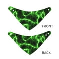 thumbnail image 3 of Naloa Green Lightning Dog Bandana Large and Small-Dog Scarf Bib Handkerchief Accessories for Dogs and Cats(S-L)-Large, 3 of 5