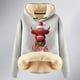 thumbnail image 4 of WILLBEST Sudadera con Capucha para Mujer, Estampado Navideño de Vaca, Cálida XXXX-Grande, 4 of 4