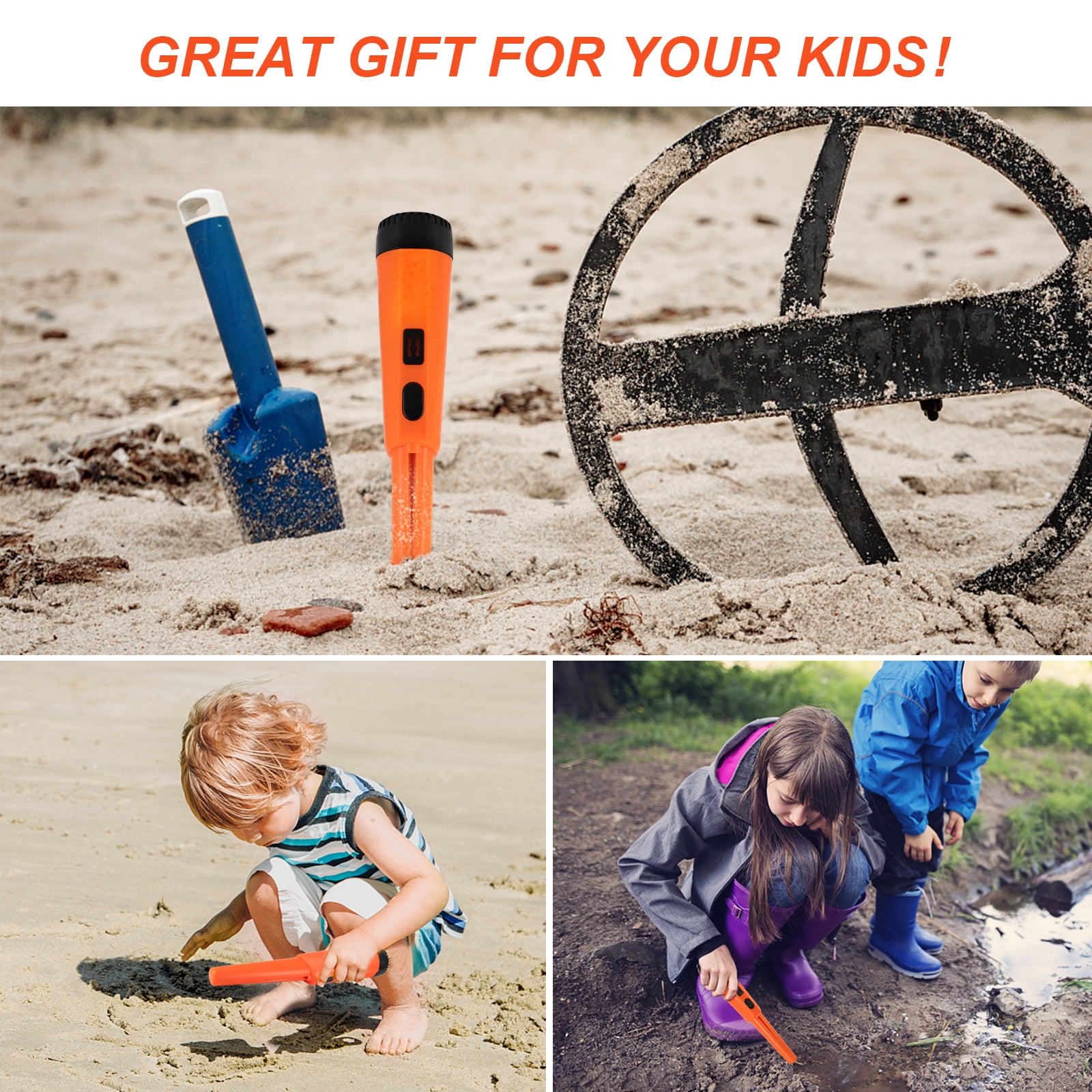 Yokua Metal Detector Pinpointer- Waterproof Handheld Pin Pointer Wand Gold Treasure