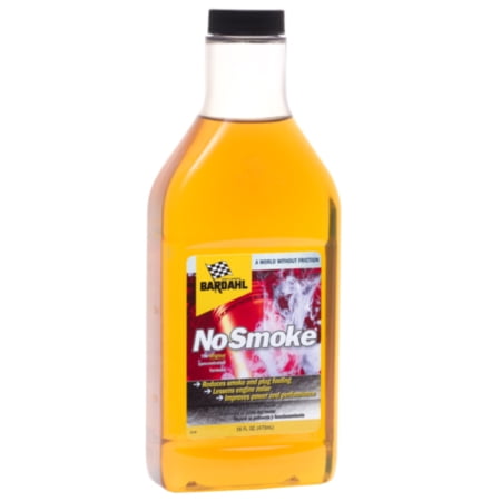 Bardahl No-Smoke Oil Treatment - Stops oil burning and reduces exhaust smoke - Helps lessen engine noise and restore compression - Improves power and performance, 16 oz bottle, sold by (The Best Oil Treatment For Engines)