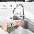 thumbnail image 7 of 2 PCS Faucet Splash Catcher, 30"x5" Fresh Avocado Herbs and Chili Peppers Microfiber Cloth Kitchen Faucet Absorbent Mat Sink Splash Guard Faucet Mat for Kitchen Sink Water Absorbent Mat for Kitchen, 7 of 7