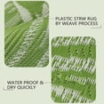 thumbnail image 2 of x Tropical Plastic Outdoor Patio Rug All Weather Outdoor Carpet Reversible Portable Lightweight Outdoor Mats for Patio Camping RV(), 2 of 7