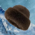 thumbnail image 7 of Harpily Women Men Girls Boys Teens Winter Warm Hat New Mongolian Hat Autumn And Winter Thick Plush Imitation Mink Warm Mongolian Hat Ear Versatile Fashion Windproof Beanie Hat,, 7 of 7