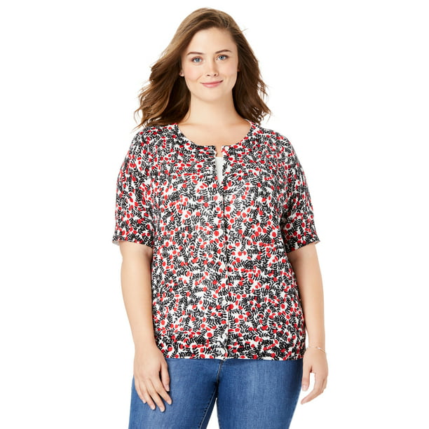 Woman Within - Woman Within Women's Plus Size Perfect Elbow-Length ...