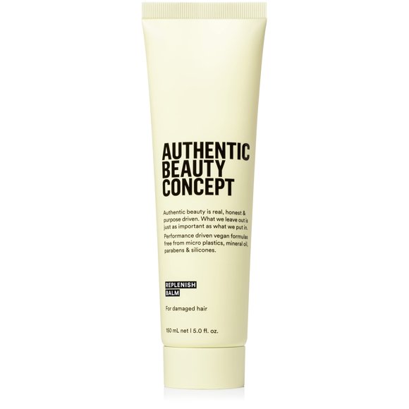 Auténtico concepto de belleza repone el bálsamo | Bálsamo capilar reponedor para cabello dañado | Protege del daño del secador y fortalece el cabello | Vegano y libre de crueldad | Sin silicona | 5 on