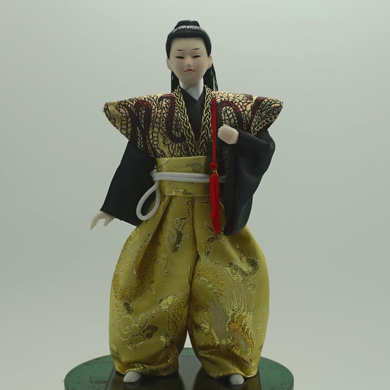 30cm Japanese Kimono Samurai Doll Asian Green Clothes - Walmart.com